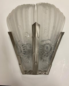 Pair of French Art Deco Gênet et Michon Wall Sconces