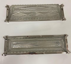 Pair of French Art Deco Geometric Sconces