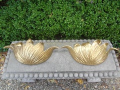 Pair of French Art Deco Gilt Plaster Sconces
