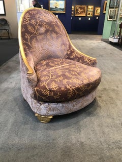 Pair of French Art Deco Giltwood Pair of Chairs Attributable to Paul Follot