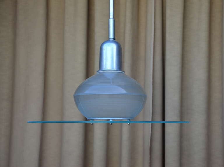 Pair of French Art Deco Hanging Lights For Sale at 1stDibs