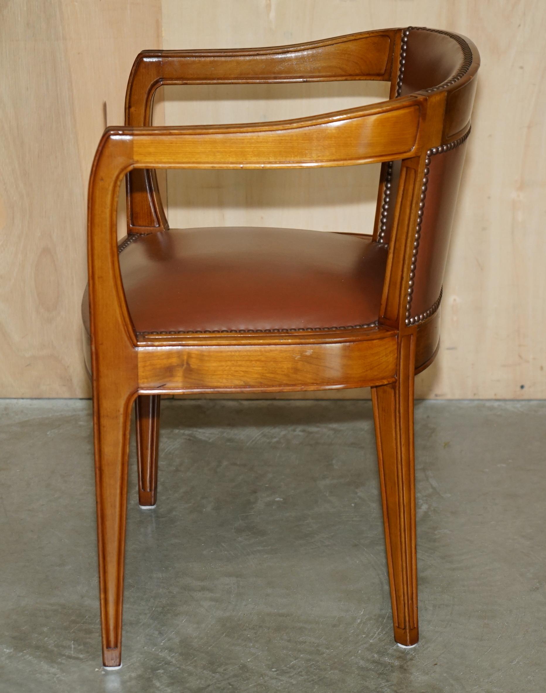 PAiR OF FRENCH ART DECO LEON JALLOT ART NOUVEAU WALNUT ARMCHAIRS PART OF A SUITE For Sale 2