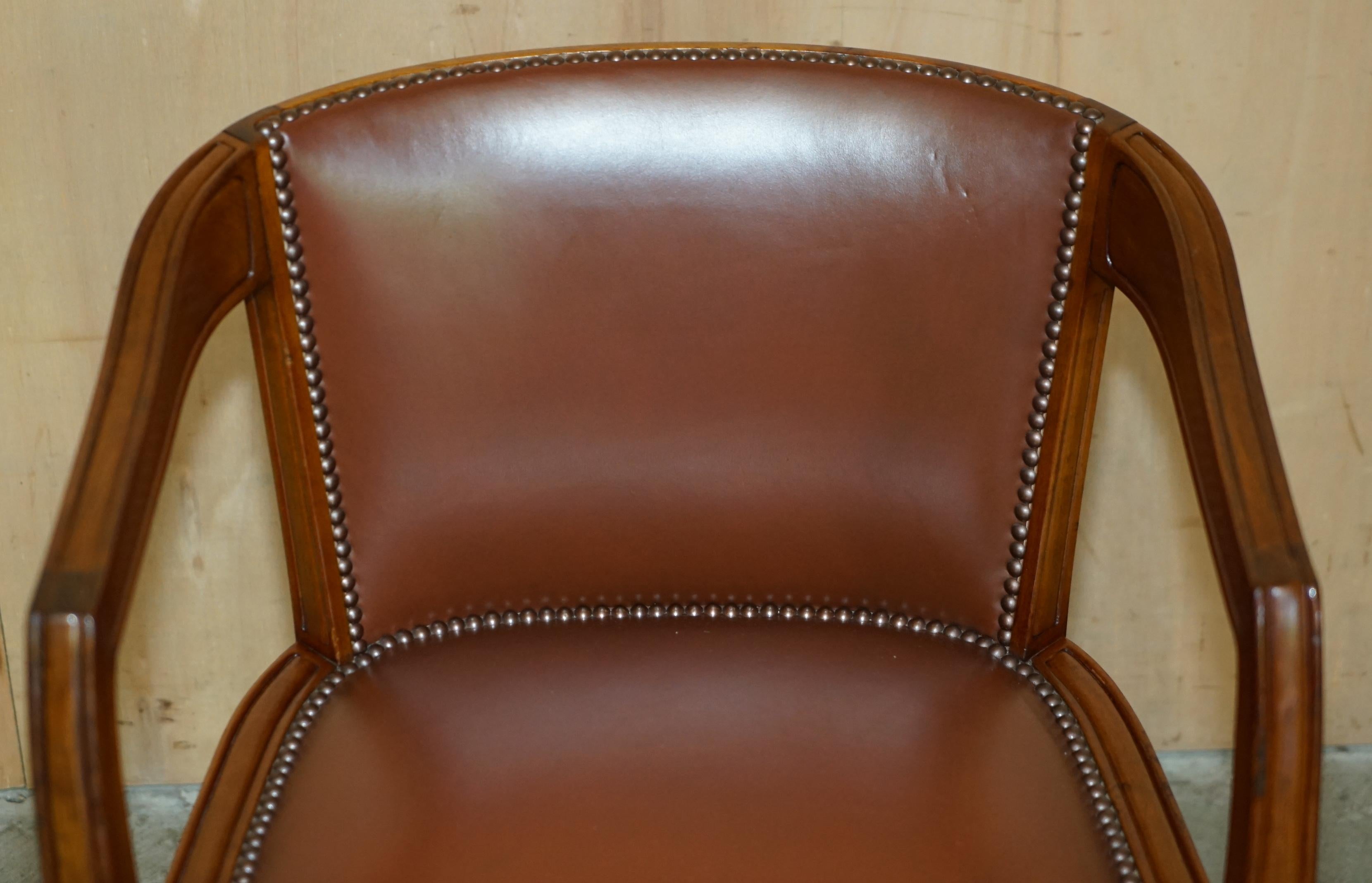 French PAiR OF FRENCH ART DECO LEON JALLOT ART NOUVEAU WALNUT ARMCHAIRS PART OF A SUITE For Sale