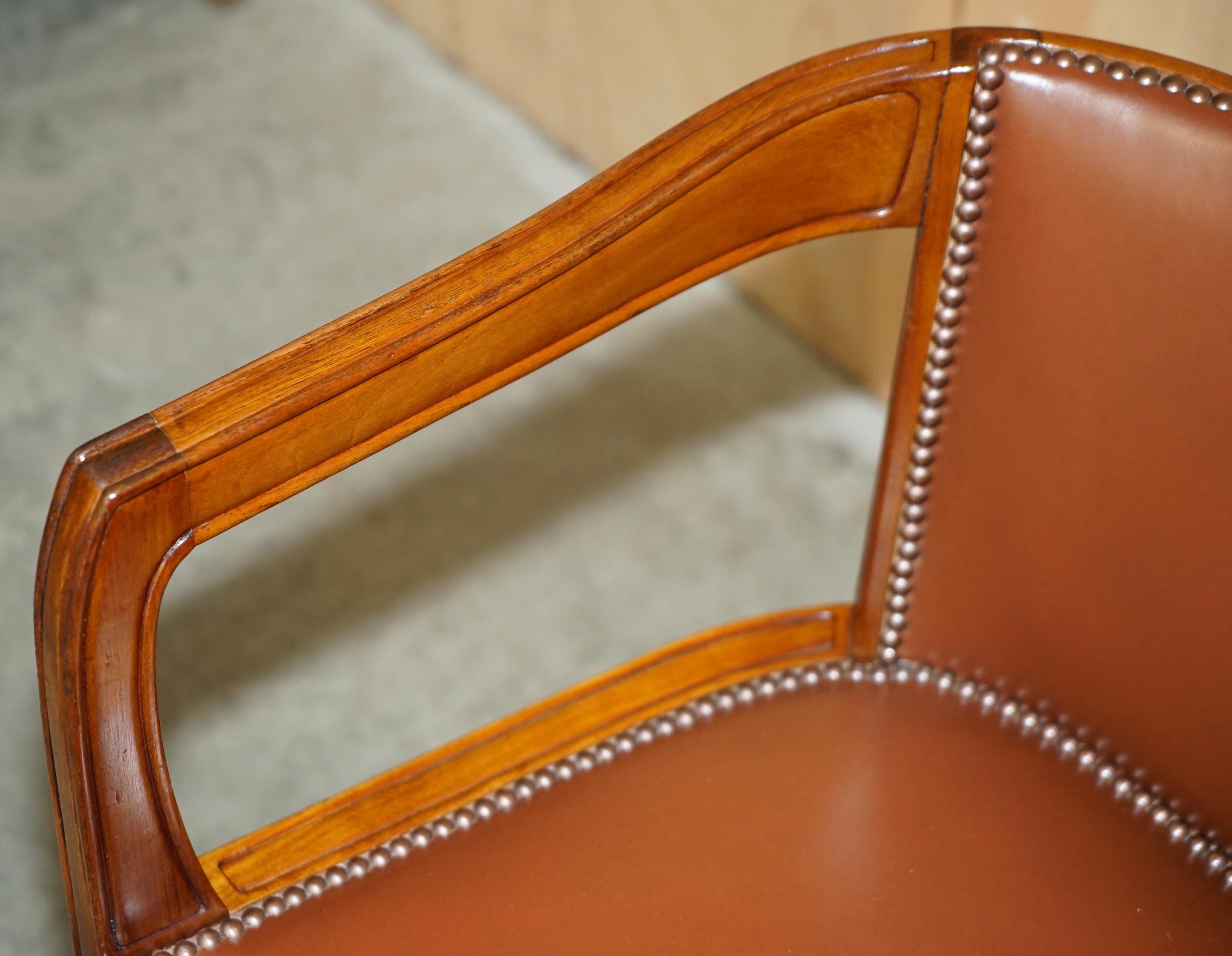 20th Century PAiR OF FRENCH ART DECO LEON JALLOT ART NOUVEAU WALNUT ARMCHAIRS PART OF A SUITE For Sale