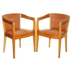 PAiR DER FRANZÖSISCHEN KUNST DECO LEON JALLOT ART NOUVEAU WALNUSS ARMSTÜHLE TEIL EINER SUITE