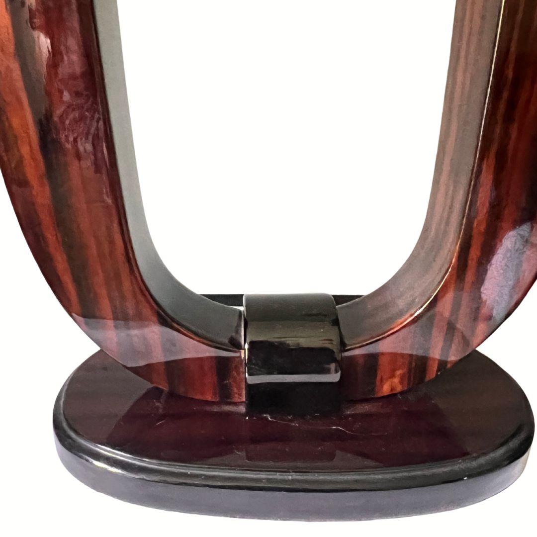 Français Paire de lampes de table Art Déco Macassar, années 1930 en vente