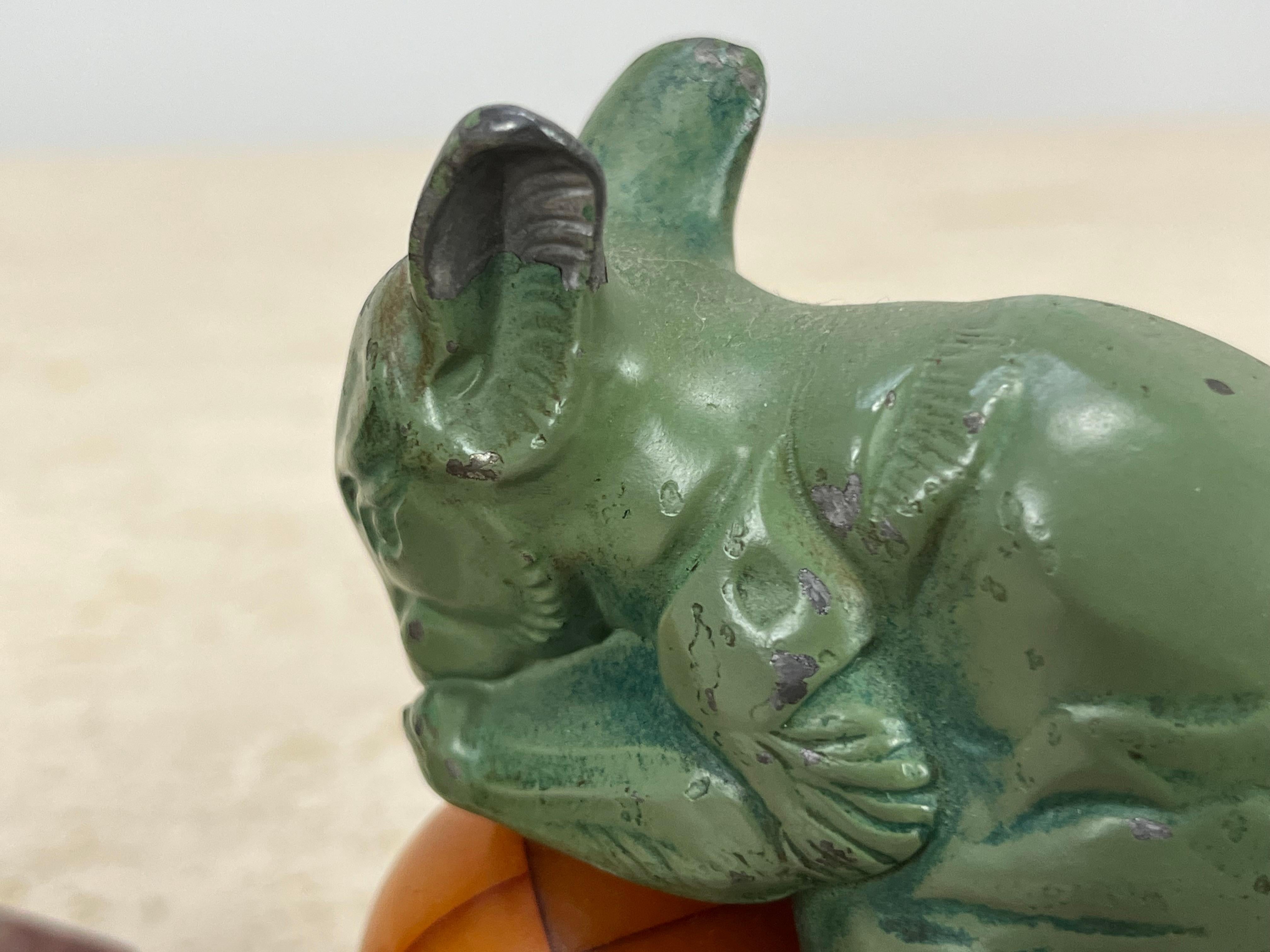 Pair of French Art Deco mice Bookends by H. Moreau For Sale 3