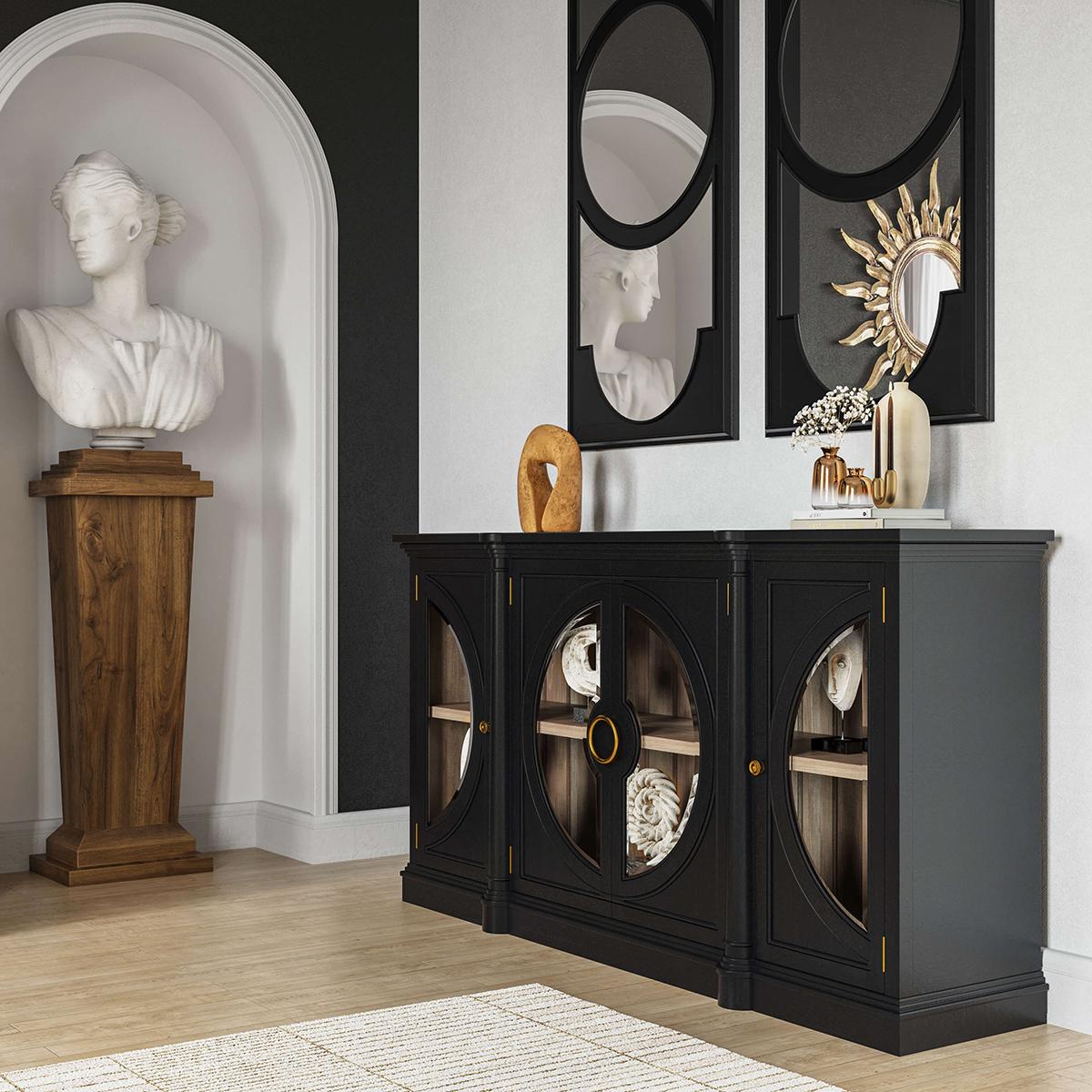 Indonesiano Coppia di specchi francesi Art Deco Mirror in vendita