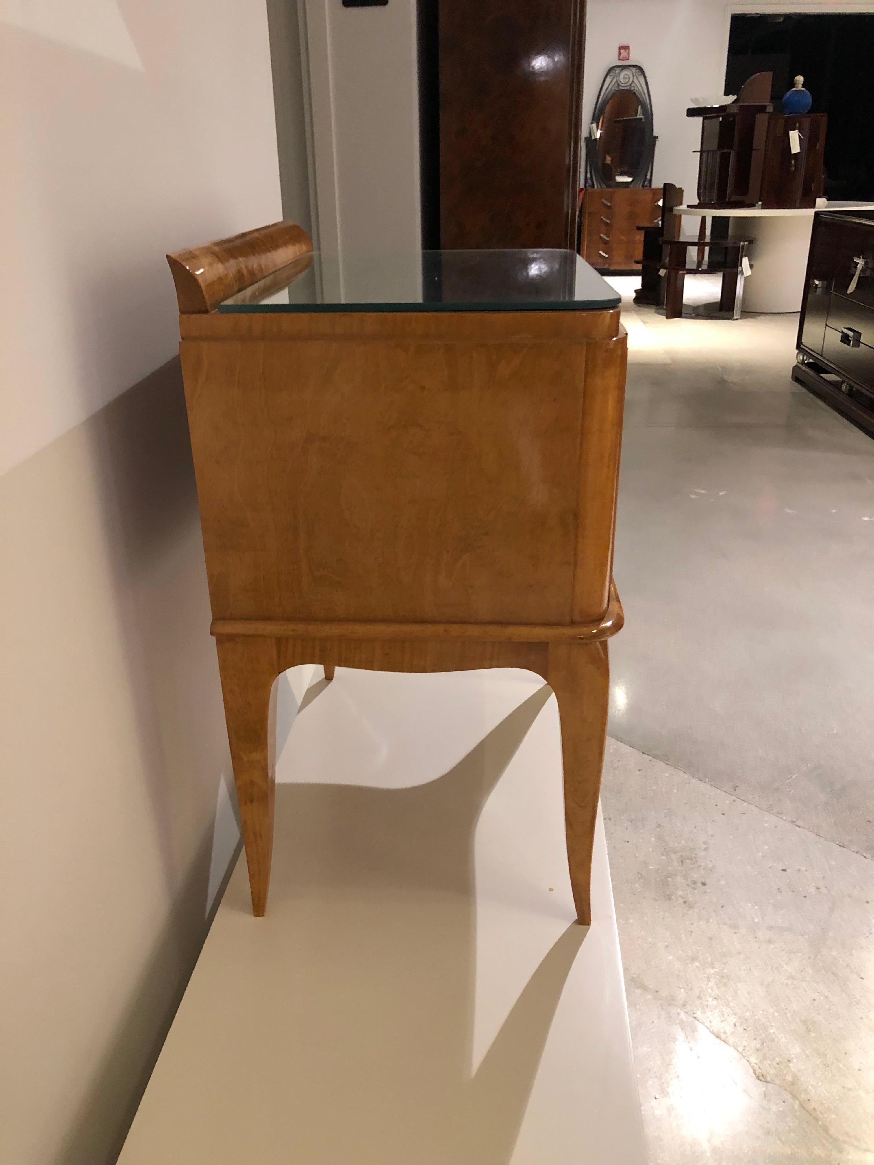 Mirror Pair of French Art Deco Nightstands