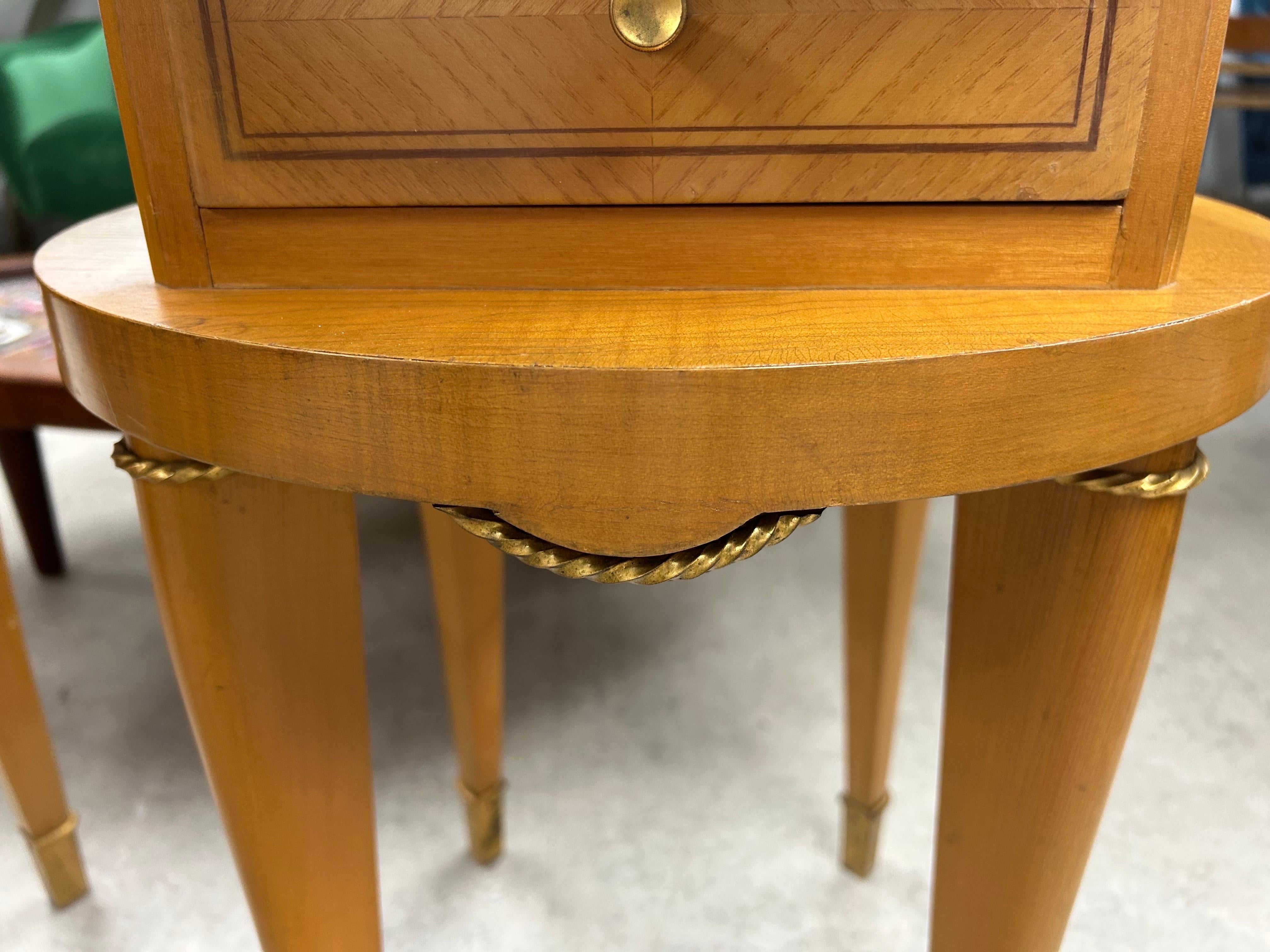 Pair of French Art Deco Nightstands For Sale 4
