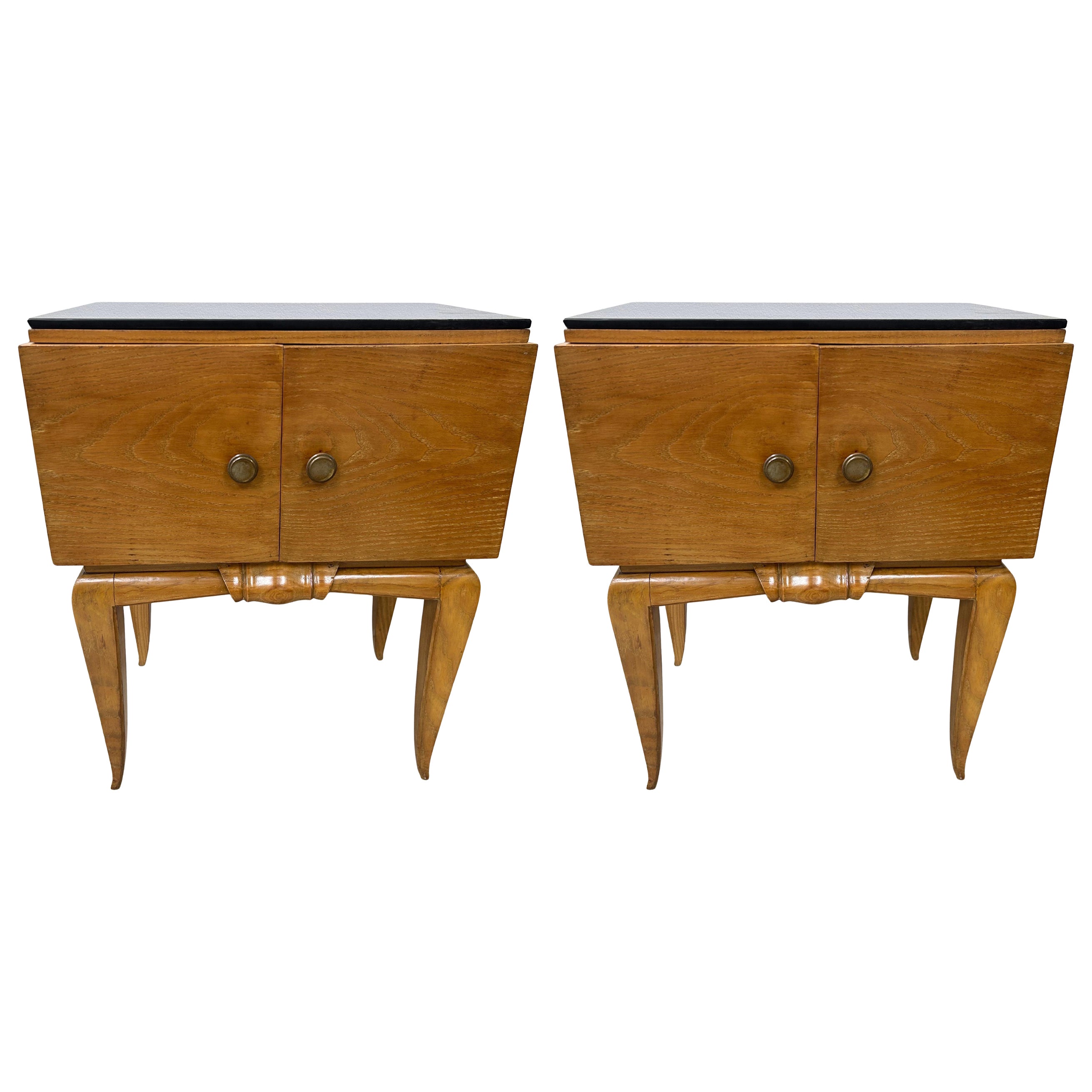 Pair Of French Art Deco Nightstands