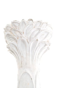 Pair of French Art Deco White Pilasters