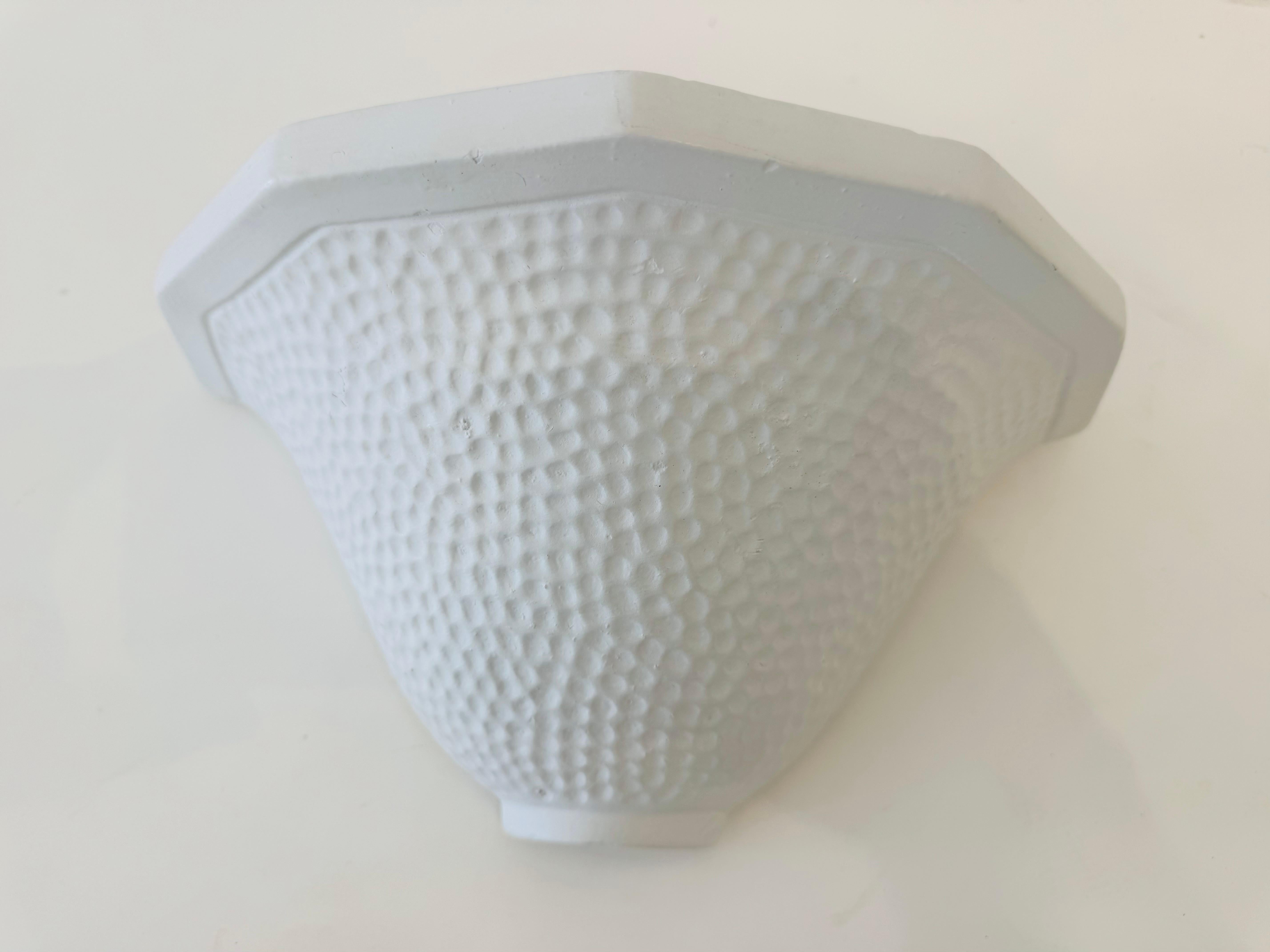 Coppia di lampade da parete in gesso Art Déco francese 1940 in vendita 1