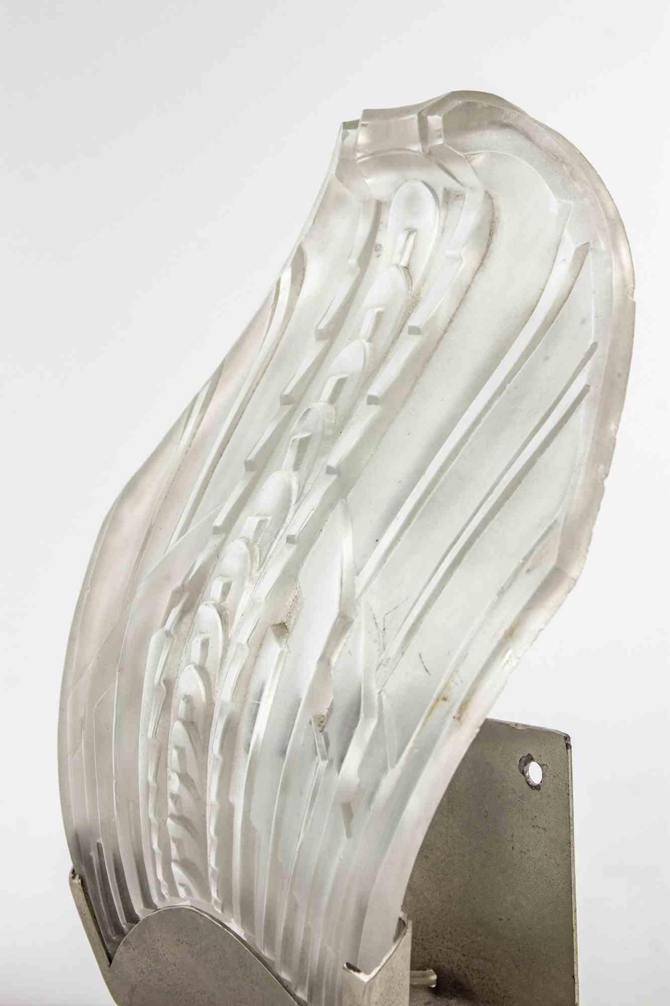 Pair of French Art Deco Sconces, 1940s For Sale 6