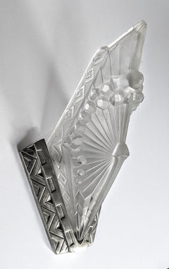 Pair of French Art Deco Sconces by Schneider