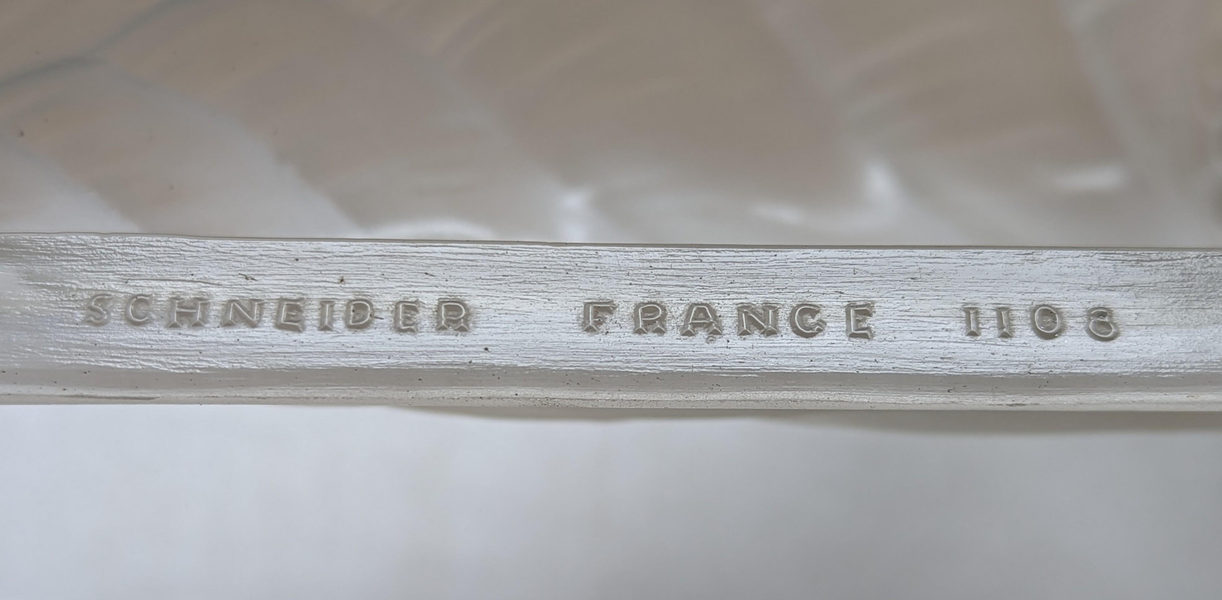 Paire d'appliques Art déco françaises signées par Schneider  en vente 3