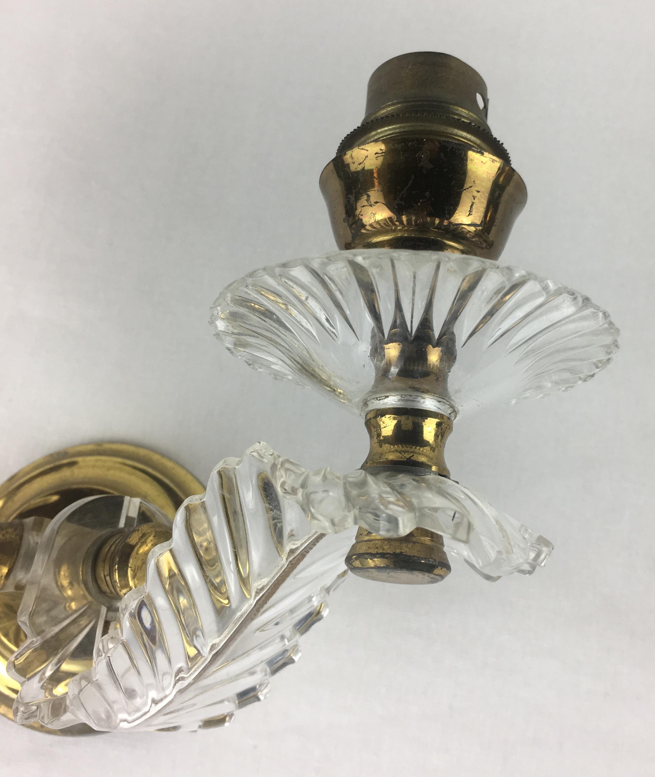 20th Century Pair of French Art Deco Sconces style Jules Leleu, circa 1930-40 For Sale