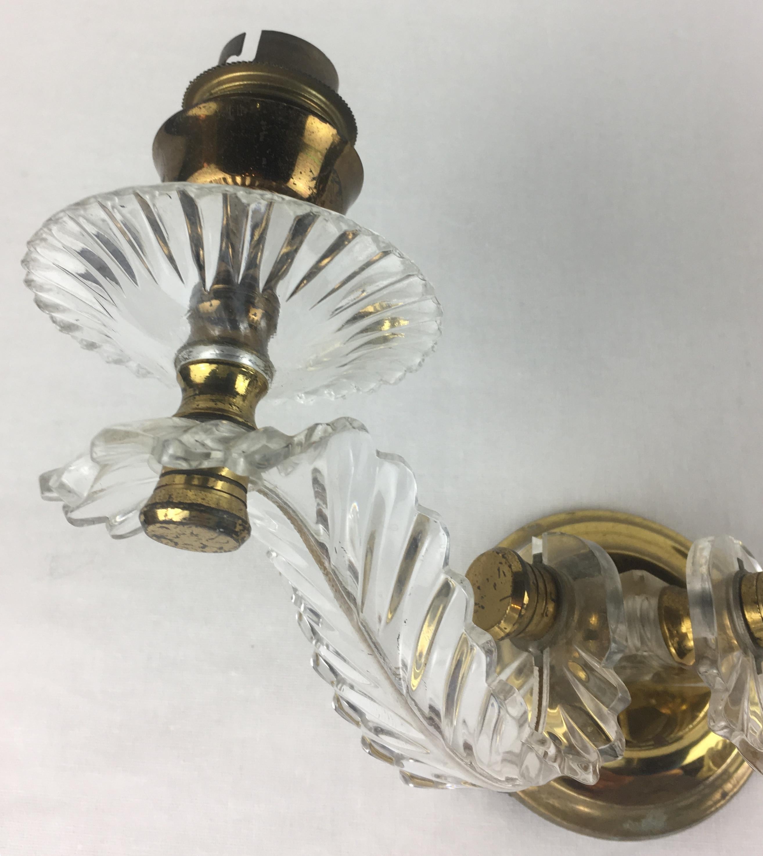 Pair of French Art Deco Sconces style Jules Leleu, circa 1930-40 For Sale 2