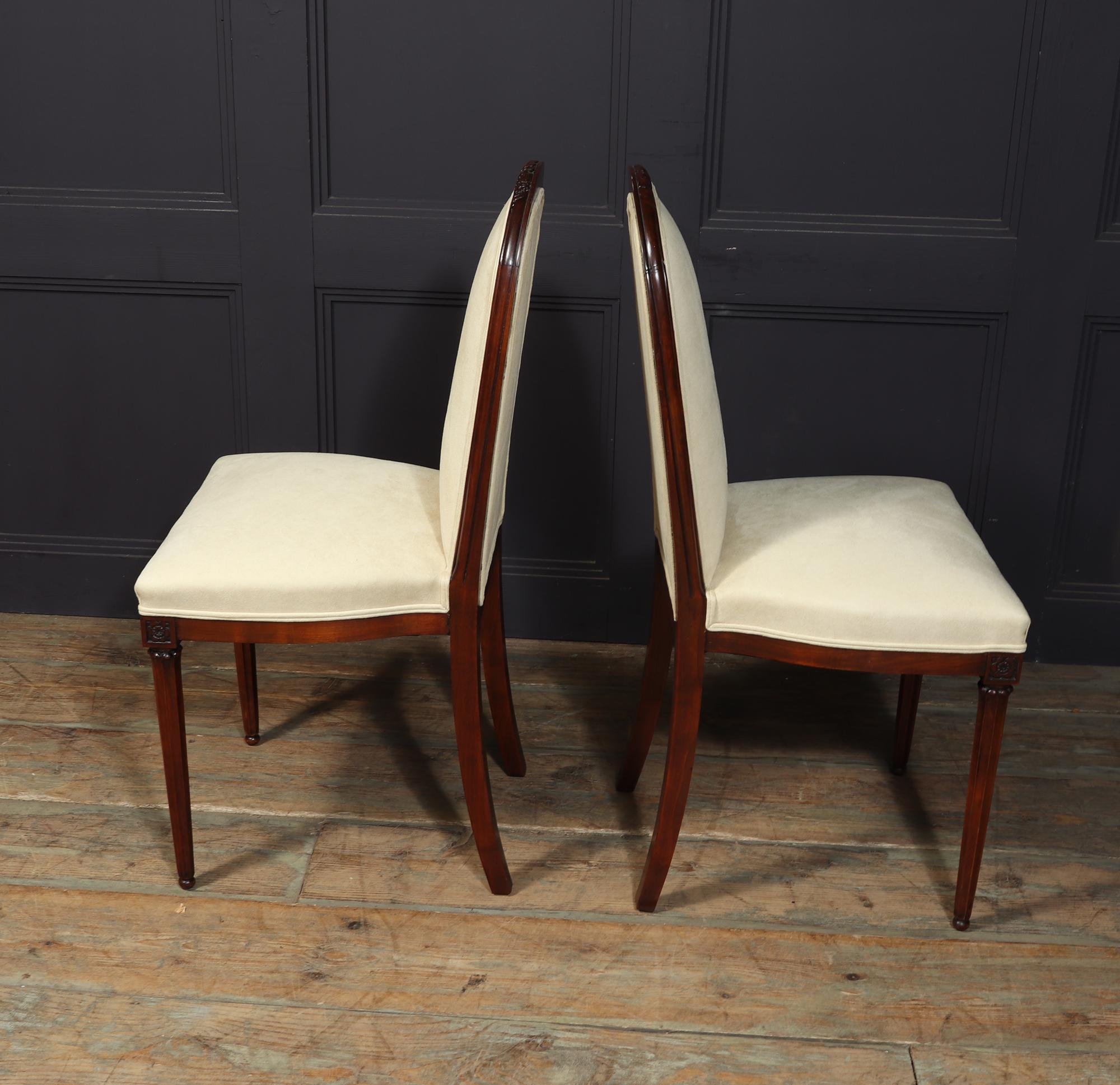 Paire de chaises d'appoint Art déco françaises par Paul Follot en vente 5