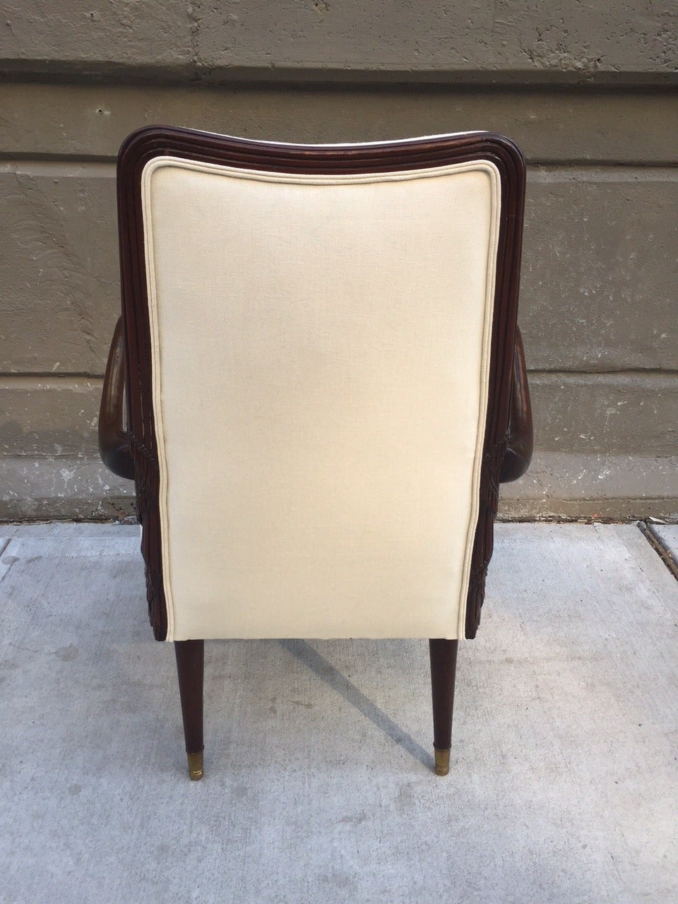 Pair of French Art Deco Side Chairs In Good Condition For Sale In New York, NY