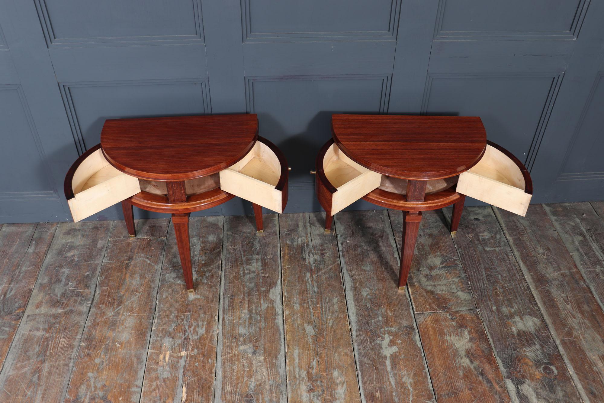 Palissandro Coppia di tavolini francesi in stile Art Déco, anni '30 ca. in vendita