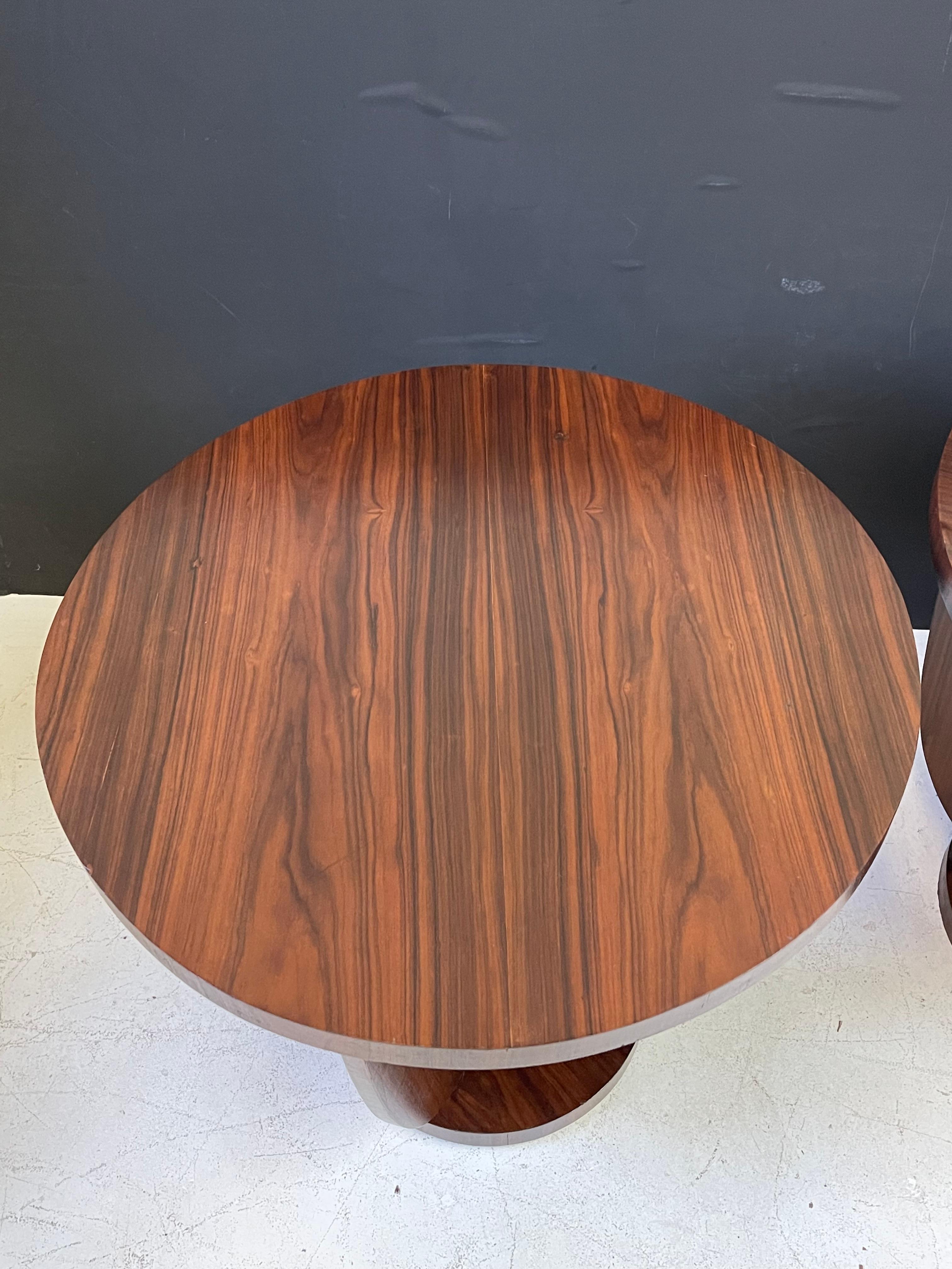 Pair of French Art Deco Side Tables of Rosewood 6