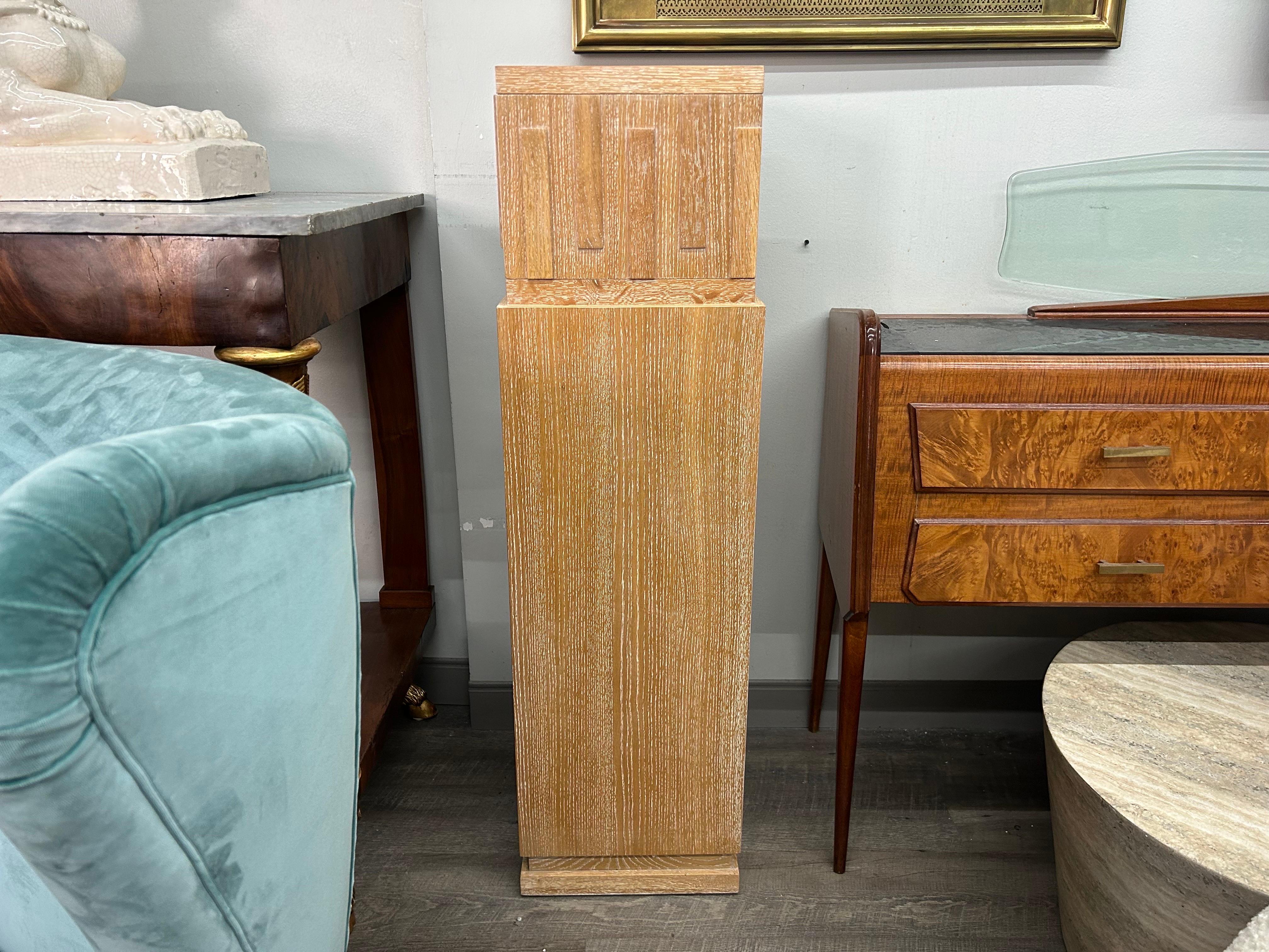 Pareja de Pedestales de Cerámica Estilo Art Decó Francés en venta 4