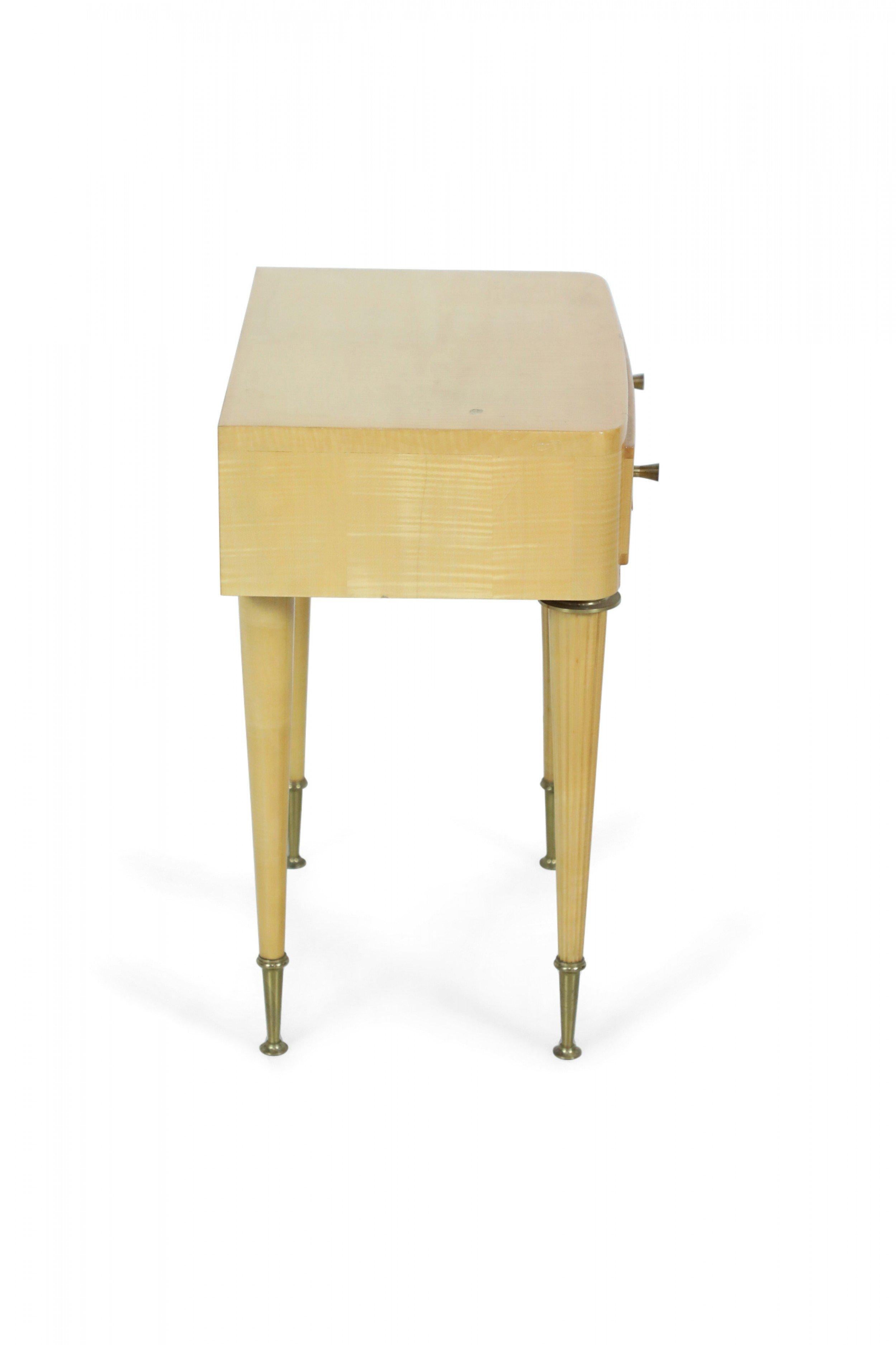 Pair of French Art Deco Style Maple End Tables For Sale 7