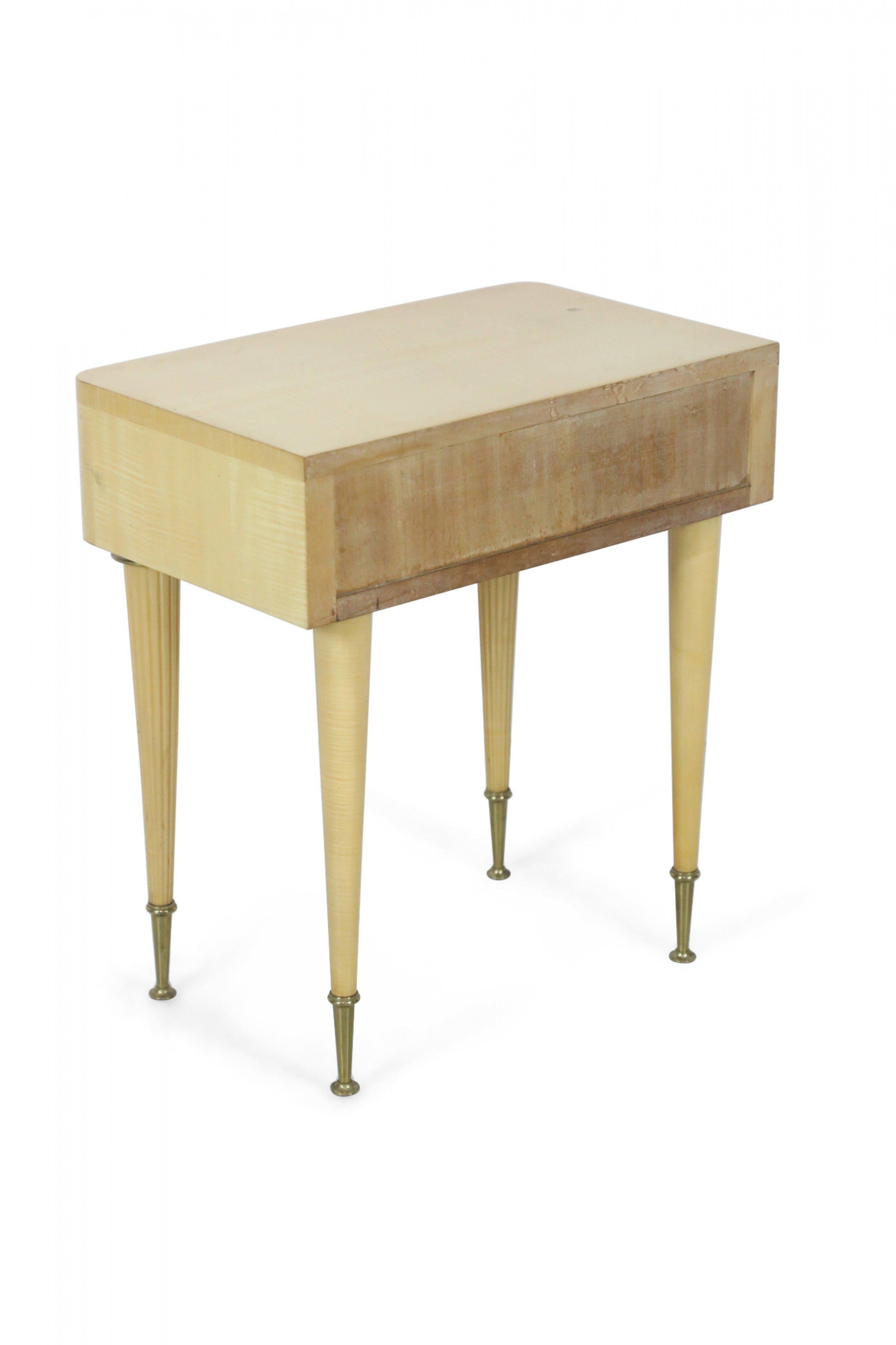Pair of French Art Deco Style Maple End Tables For Sale 8