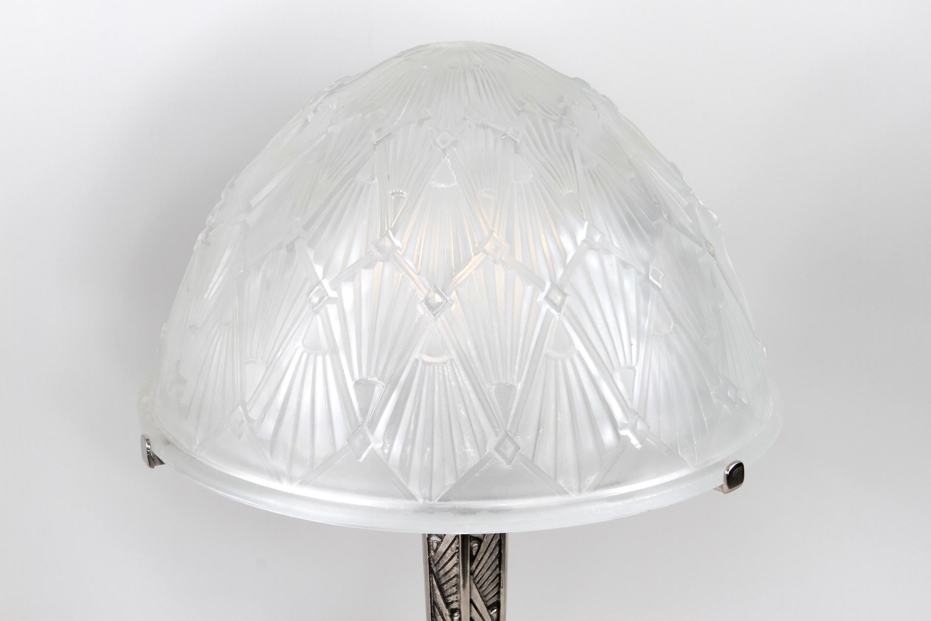 Paire de lampes de table Art déco françaises par Hettier & Vincent Excellent état - En vente à SAINT-OUEN-SUR-SEINE, FR