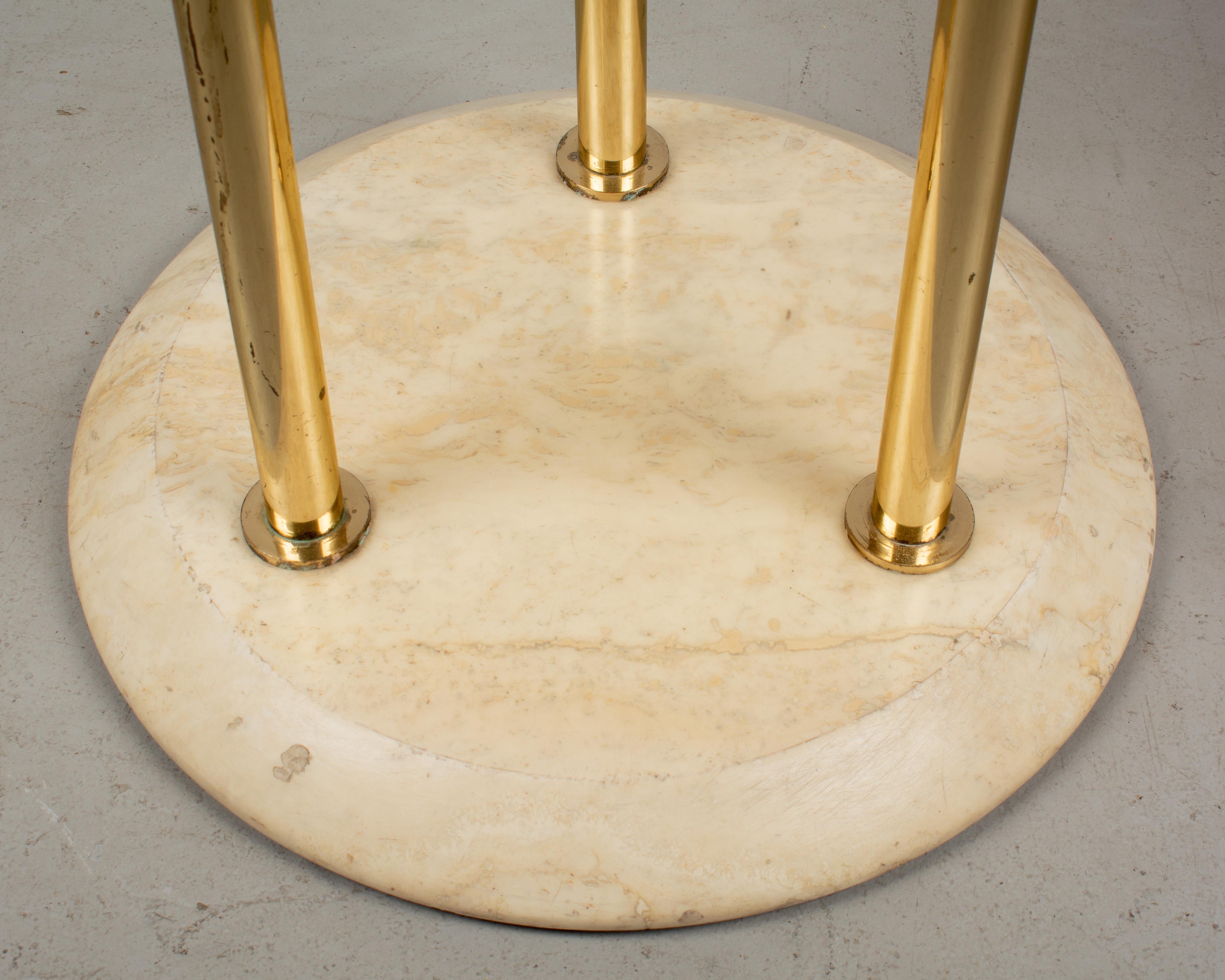 Brass Pair of French Art Deco Tables