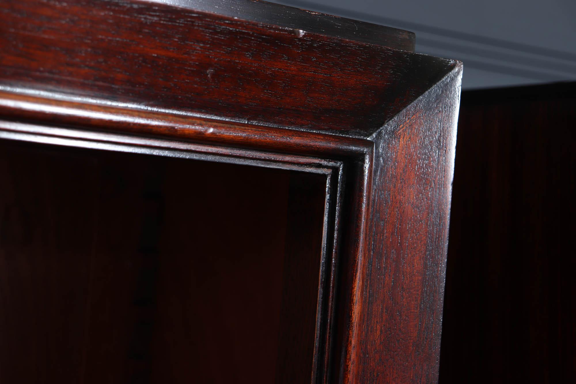 Rosewood Pair of French Art Deco Tall open Bookcases c1925