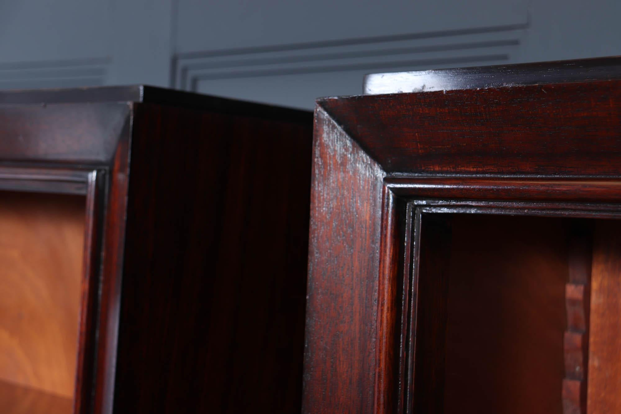 Pair of French Art Deco Tall open Bookcases c1925 1