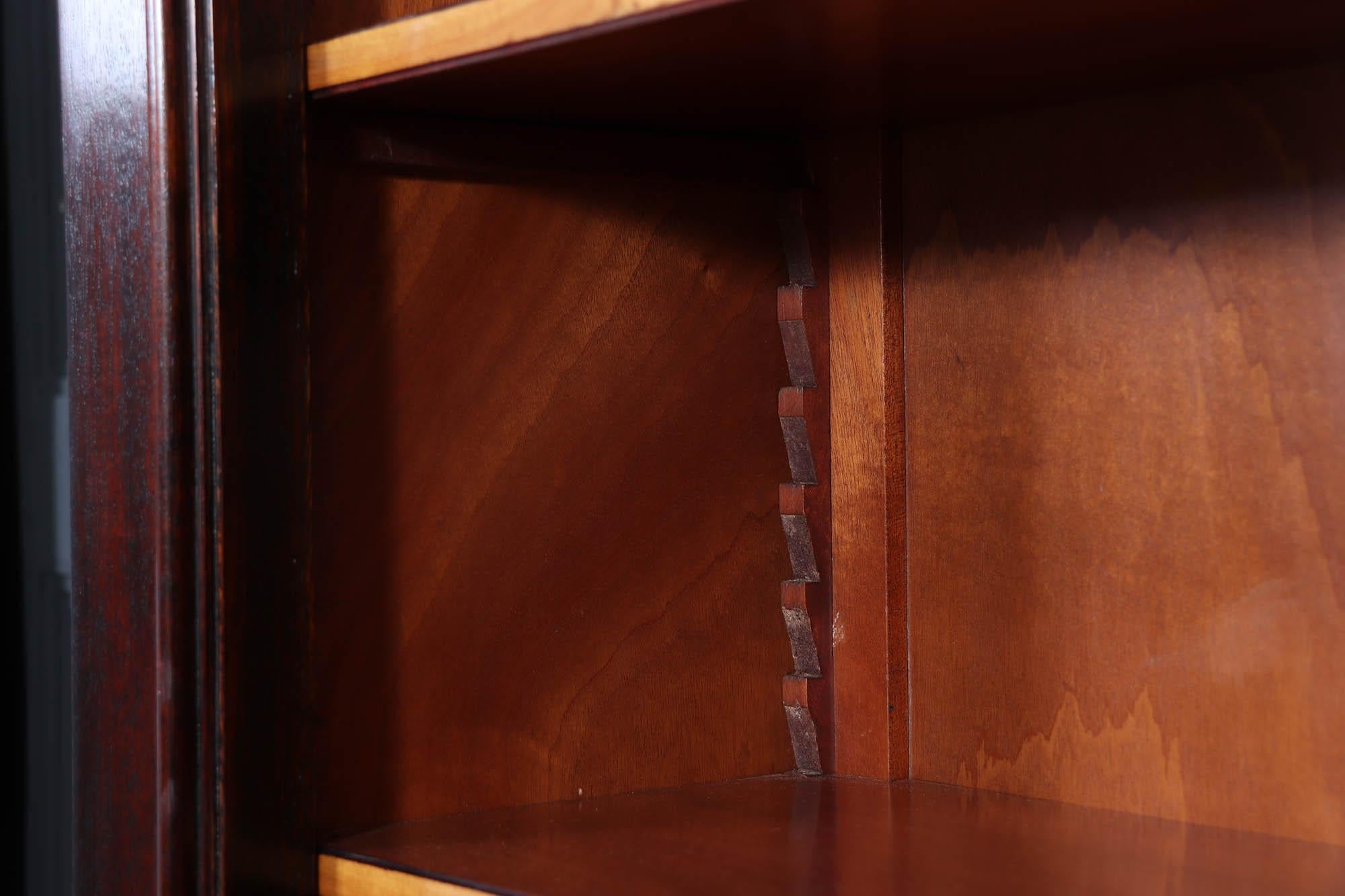 Pair of French Art Deco Tall open Bookcases c1925 2