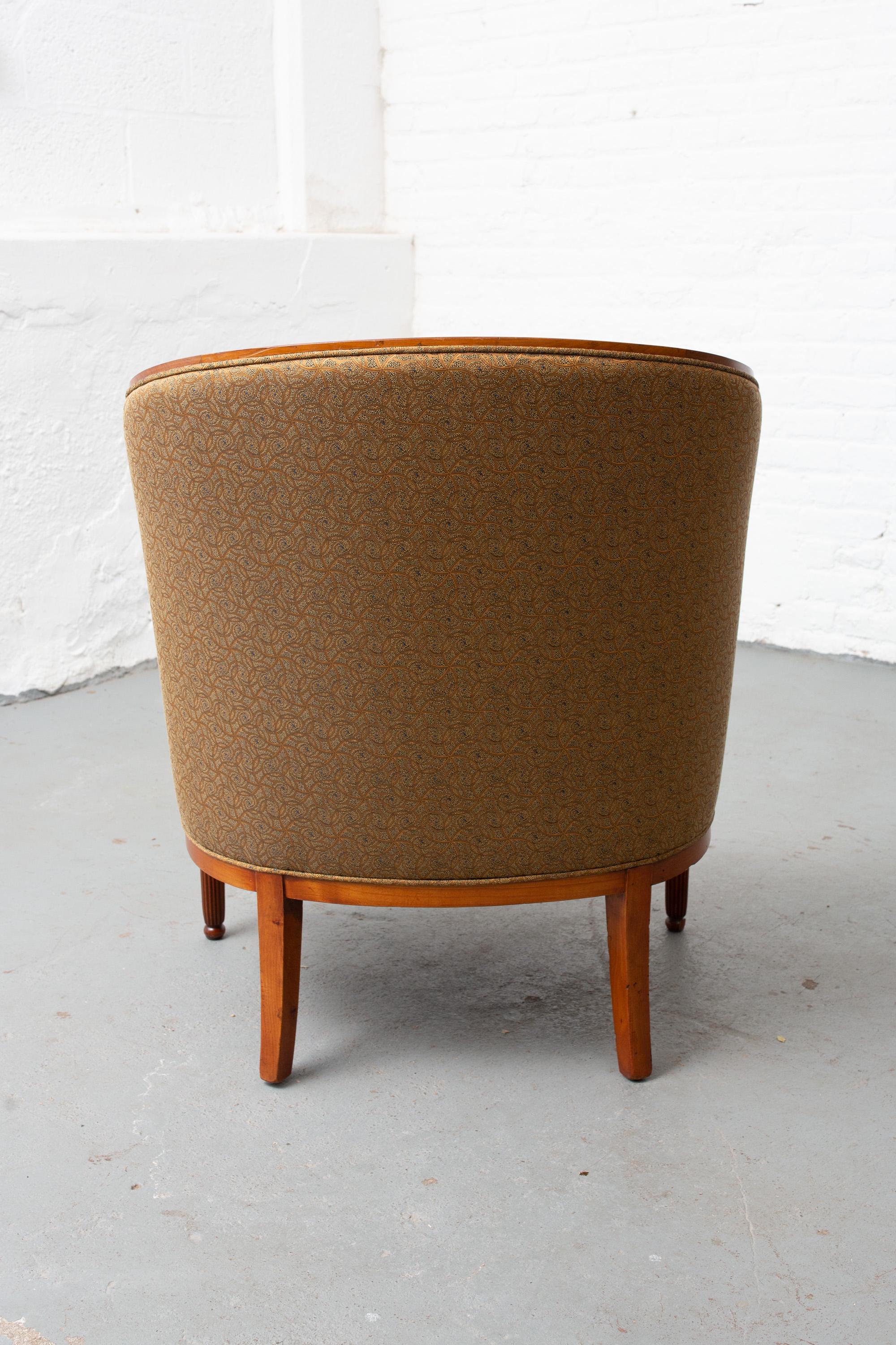 Pair of French Art Deco Tub Chairs 3