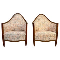 Pair Of French Art Deco Tub Chairs