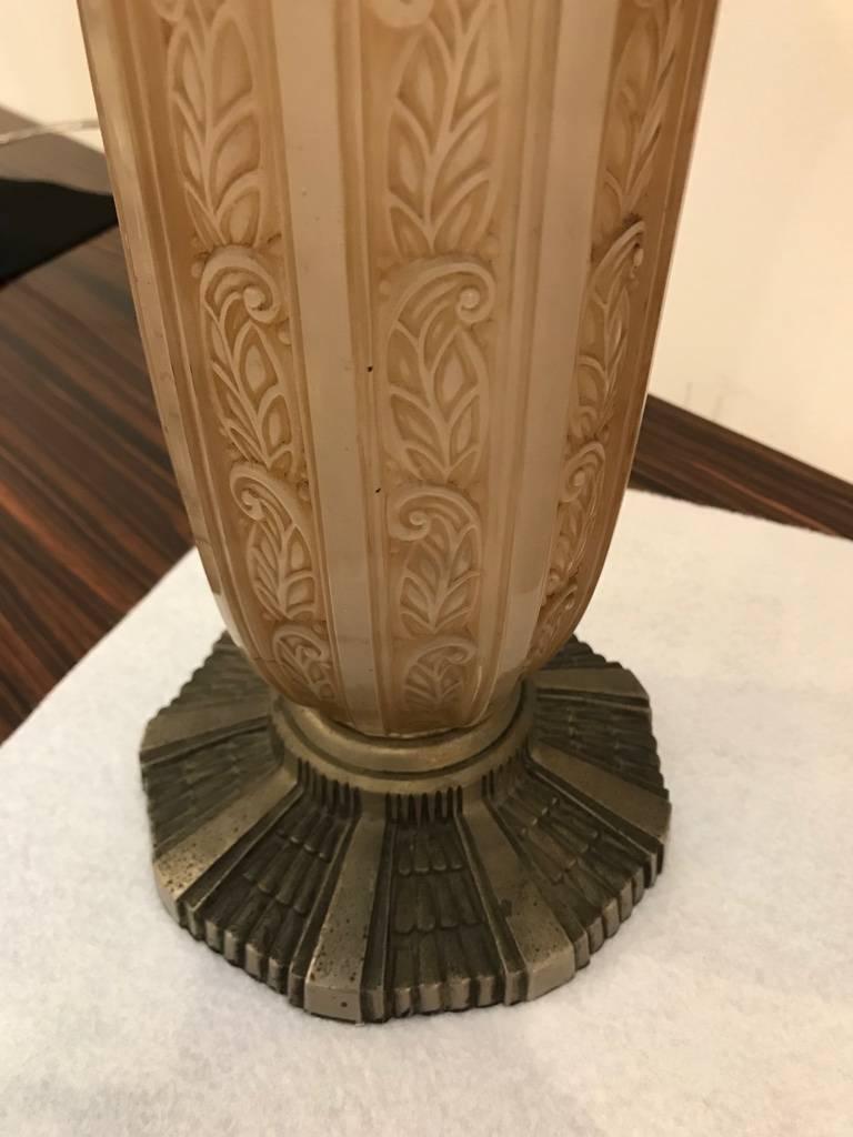 Pair of French Art Deco Vases by Hettier & Vincent 1