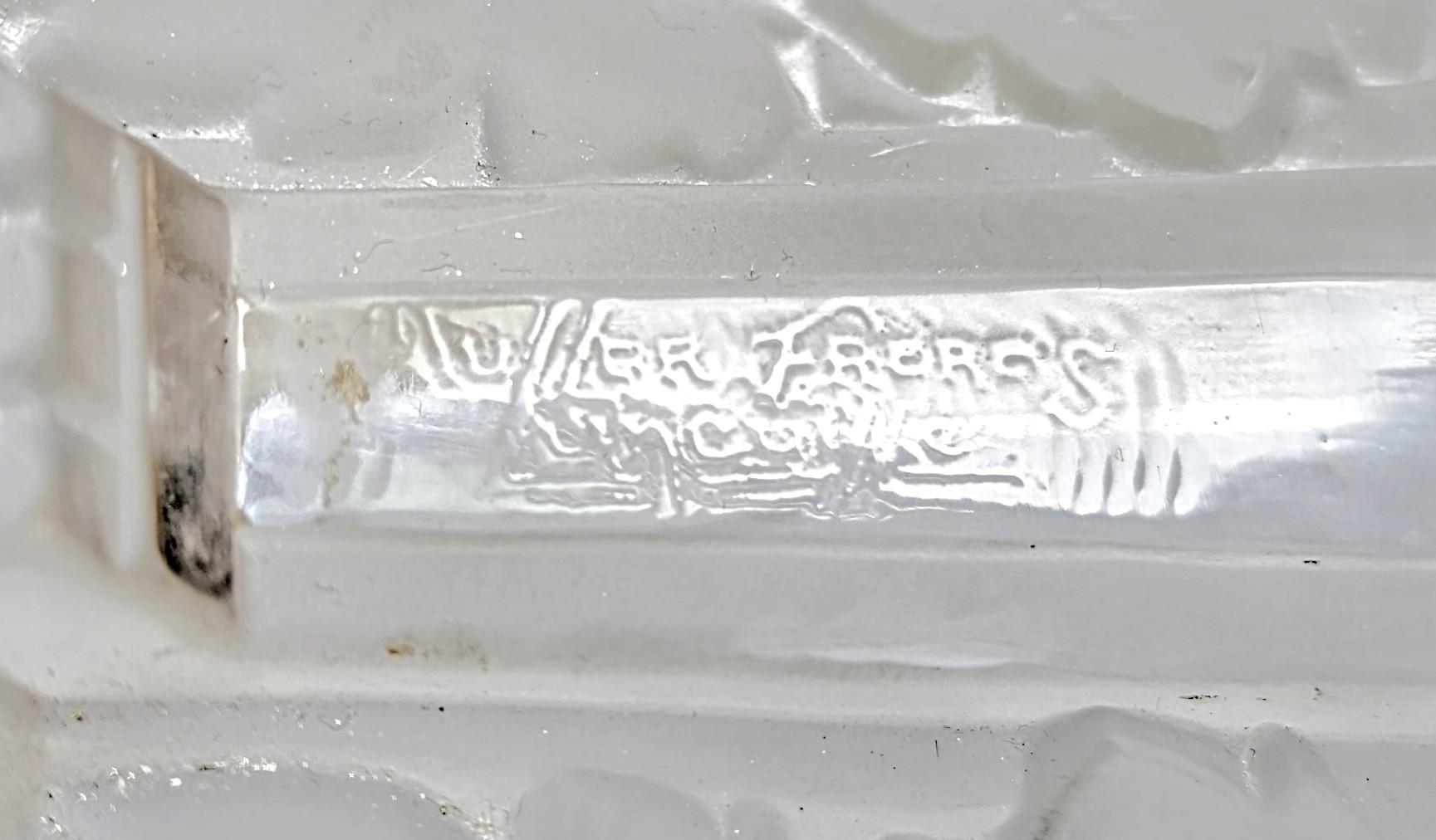 Pareja de apliques art déco franceses firmados por Muller Frères en Bueno estado para la venta en Long Island City, NY