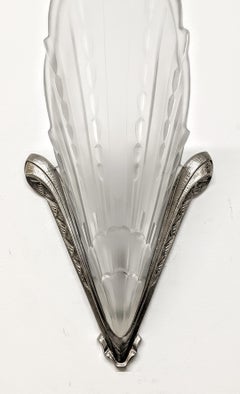 Pareja de apliques art déco franceses de E.J.G.