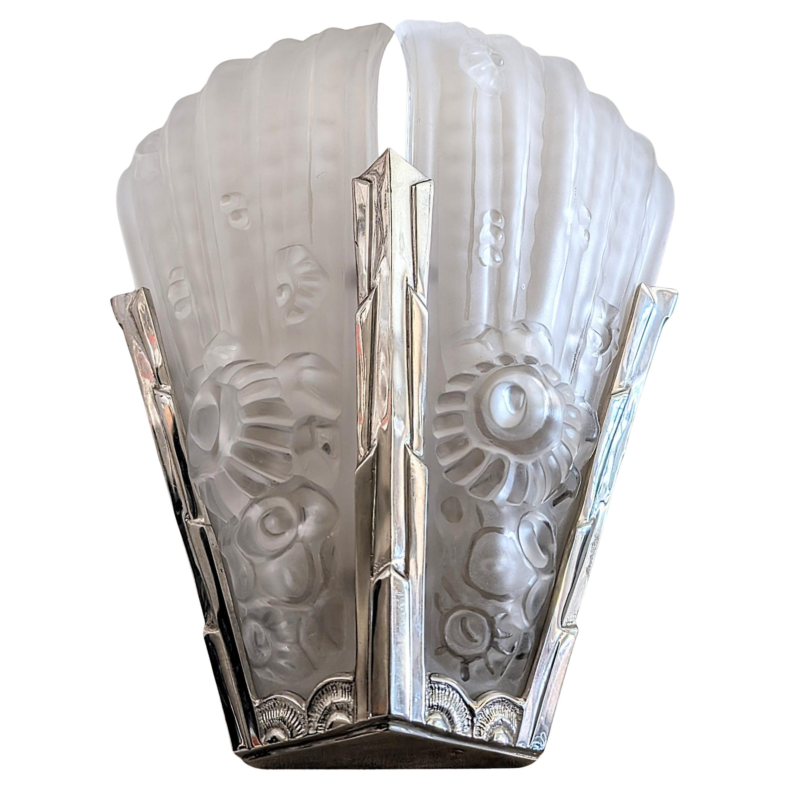 Coppia di applique francesi Art&Deco degli artisti francesi 