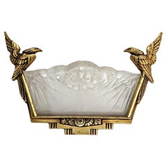 Pair of French Art Deco Wall Sconces by Lorrain Daum