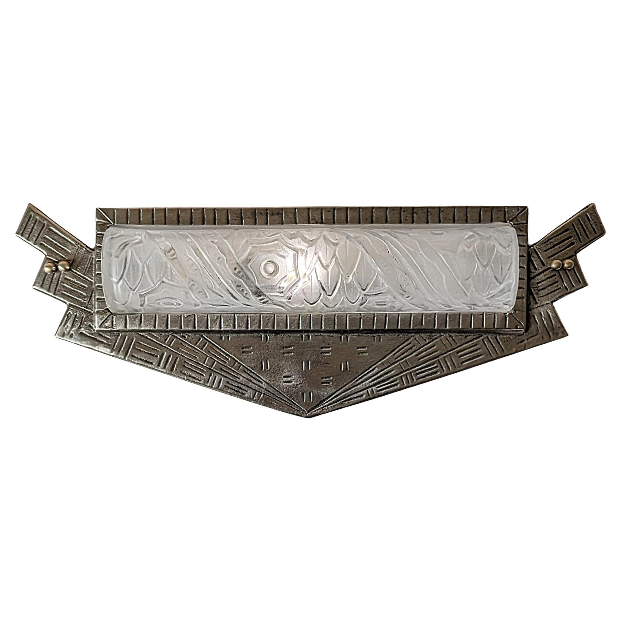 Pair of French Art Deco Wall Sconces by Schneider