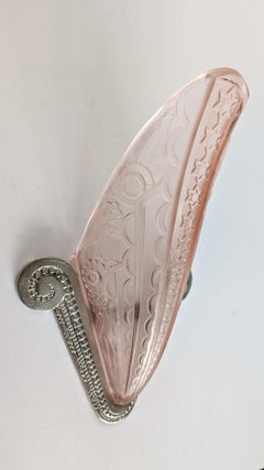 Pareja de apliques art déco franceses firmados por Donna