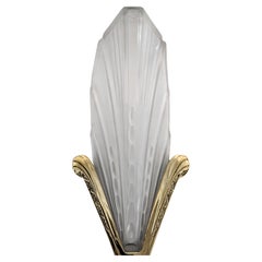 Pair of French Art Deco Wall Sconces Signed by E J G