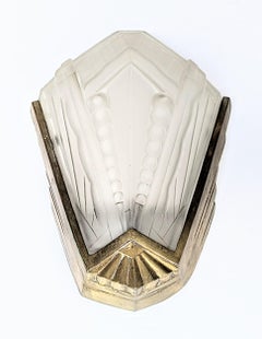 Pair of French Art Deco Wall Sconces Signed by Sabino 'Two Pairs Available'