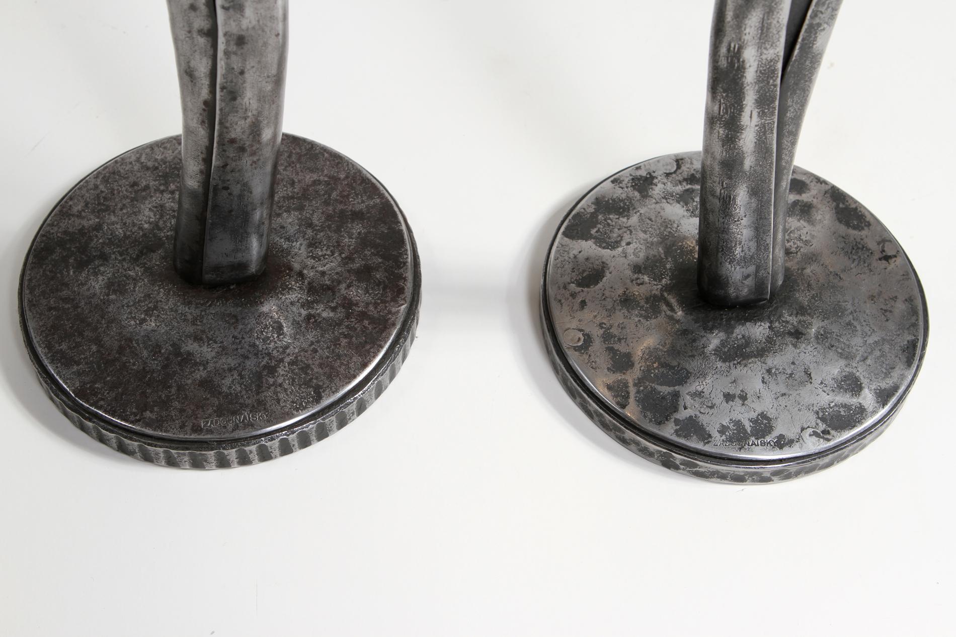 Paar französische Art Deco Zadounaïsky Aschenbecher  im Zustand „Hervorragend“ im Angebot in SAINT-OUEN-SUR-SEINE, FR