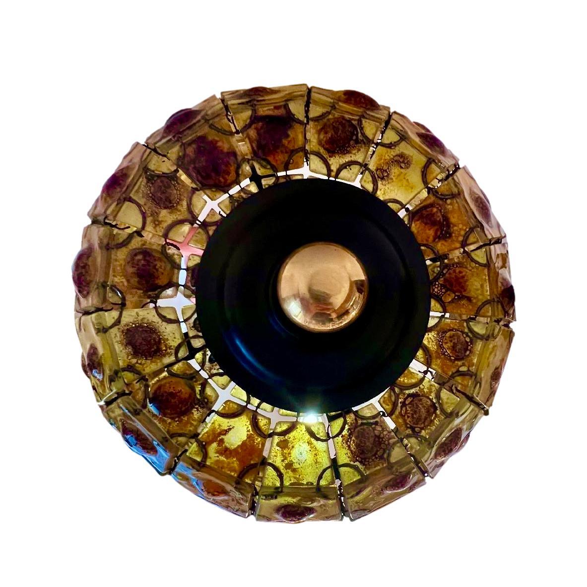 Mid-20th Century Pair of French Art Glass Light Fixtures, Sold Individually For Sale