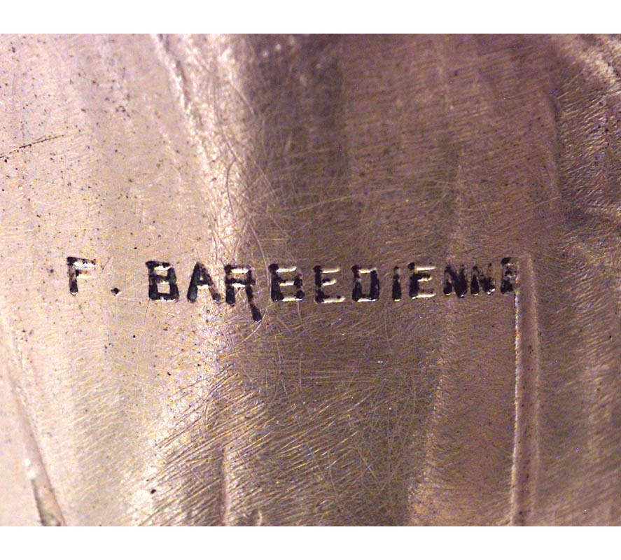 XX secolo Coppia di vasi francesi Art Nouveau Barbedienne in bronzo Dore in vendita