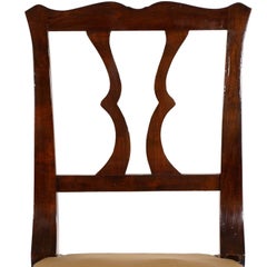 Coppia di poltrone neoclassiche francesi in noce bicolore Lucidato a cera