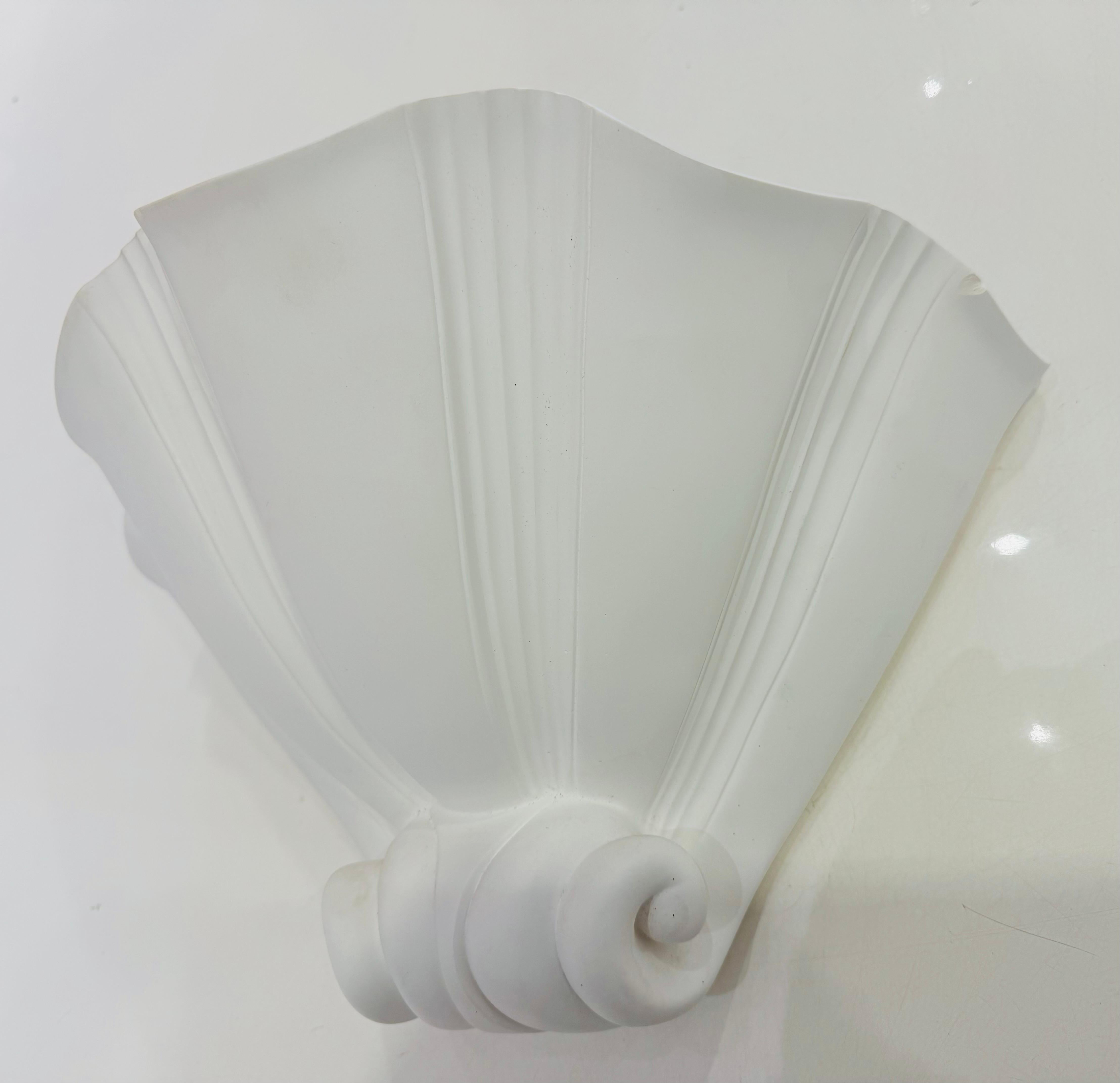 Coppia di lampade da parete in gesso Atelier A Sedap in stile Art&Deco francese in vendita 3